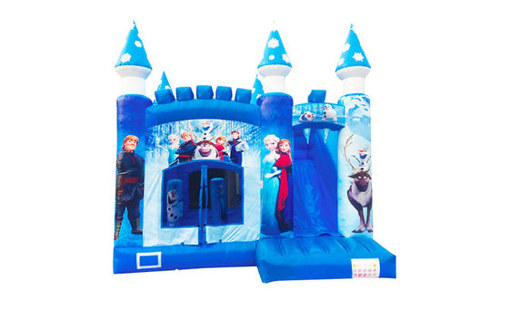 บ้านก้อนน้ําแข็ง Snow Ice Princess บันไดพร้อมกับสไลด์สําหรับเด็ก