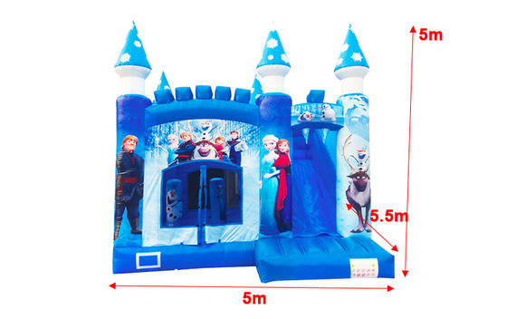 บ้านก้อนน้ําแข็ง Snow Ice Princess บันไดพร้อมกับสไลด์สําหรับเด็ก