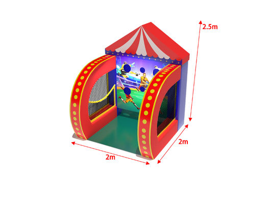 กีฬาฟุตบอล คาร์นวาล เกมส์อัดอัด 2x2x2.5m สําหรับสวนเด็กเล่น