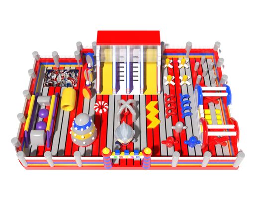 สวนสนุก Ultraman ปราสาทกระโดดแบบอัดอัดด้วยอุปสรรค