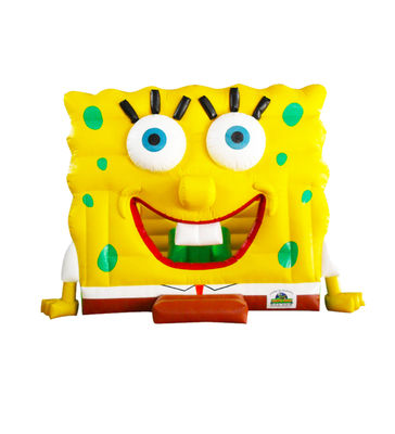 สีเหลือง SpongeBob ปราสาทกระโดดสําหรับเด็กกระโดด
