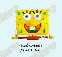 สีเหลือง SpongeBob ปราสาทกระโดดสําหรับเด็กกระโดด