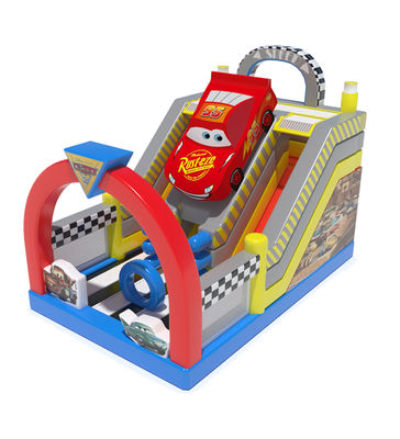 ราคารถแข่ง Theme Commercial Inflatable Slide สําหรับเด็กเช่า