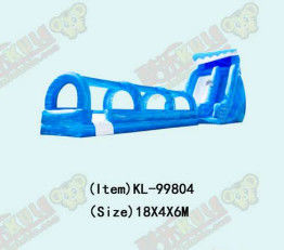 กลางแจ้ง Blue Wave สไลด์น้ํายาวอัดอัด