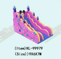 สวนสนุกเด็ก Miki Mouse สไลด์สีชมพู สําหรับเช่า