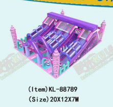 สีม่วง สไลด์ขนาดใหญ่ สวนสนุกเด็ก สนามเด็ก