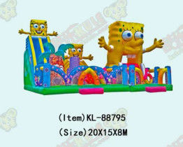สวนสนุกเด็ก สปองบ๊อบ สไลด์ สีสัน สนามเด็ก