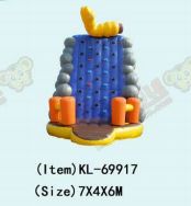 กำแพงเป่าลมแสนสนุกหลากสีสันพร้อมหนอนผีเสื้อปีนป่ายผจญภัย