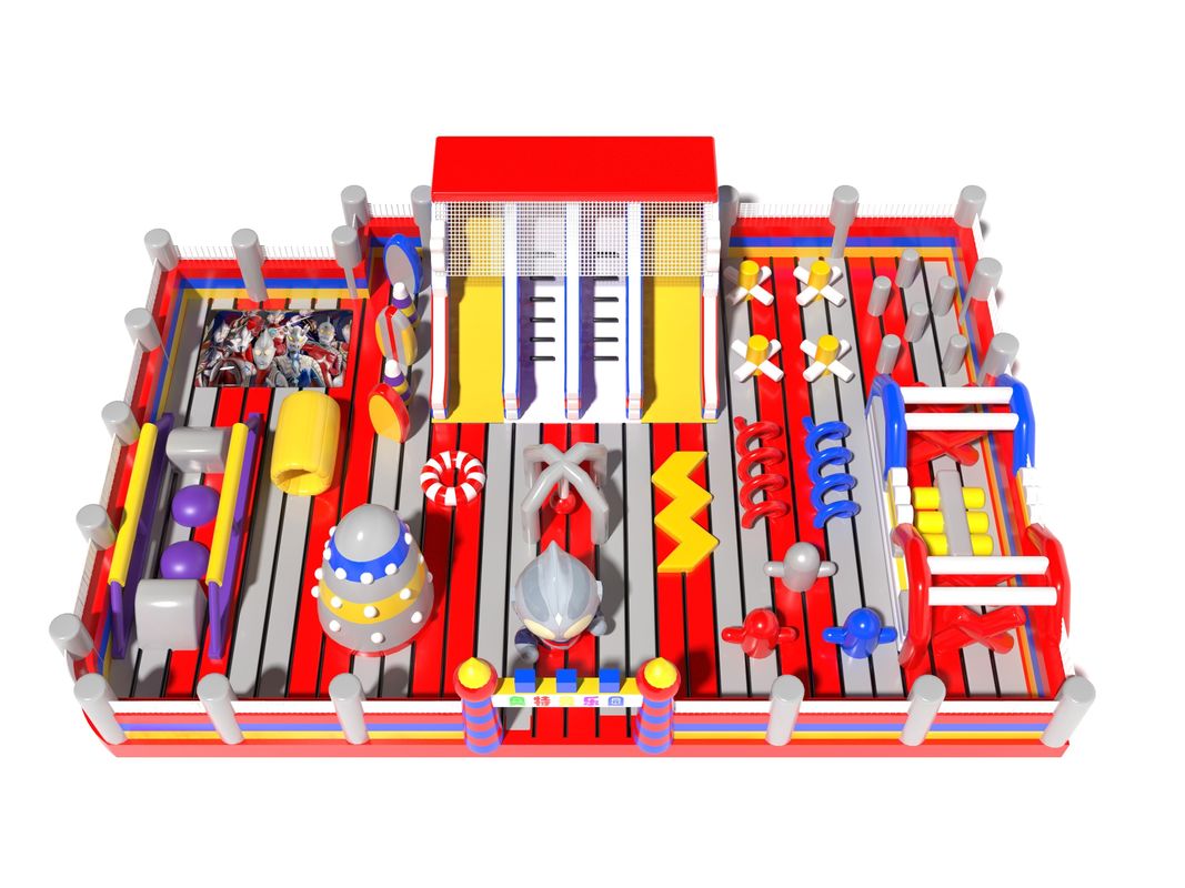 สวนสนุก Ultraman ปราสาทกระโดดแบบอัดอัดด้วยอุปสรรค