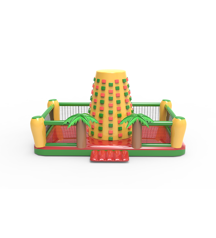 ปีนหน้าผาเป่าลม: สนามเด็กเล่นผจญภัยกลางแจ้งแสนสนุก ต้นปาล์มเขตร้อน